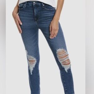 Good American Distressed Skinny Jeans